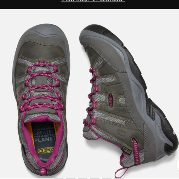 Keen Shoes - Keen Hiking Shoes Circadia WP Womens Size 7 Steel Gray Boysenberry